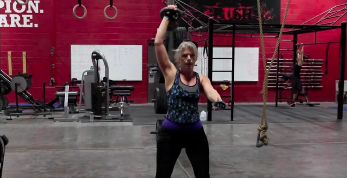 Push as Rx client kettlebell training
