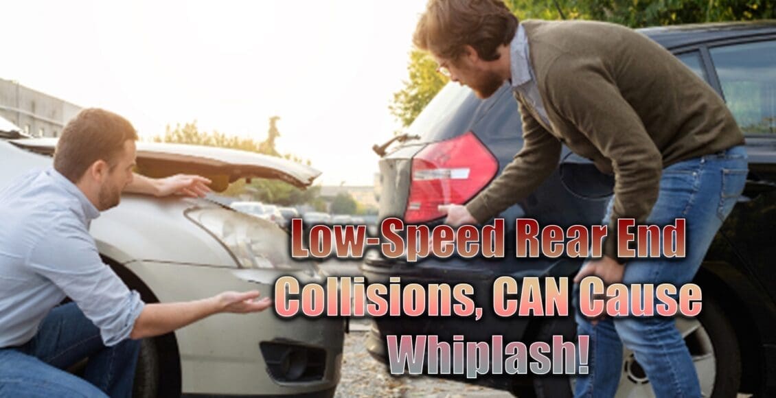 low-speed rear end collision whiplash el paso tx.