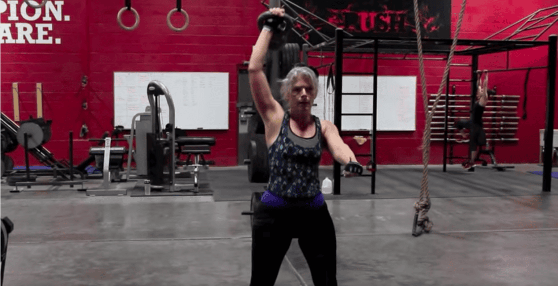 Push as Rx client kettlebell training